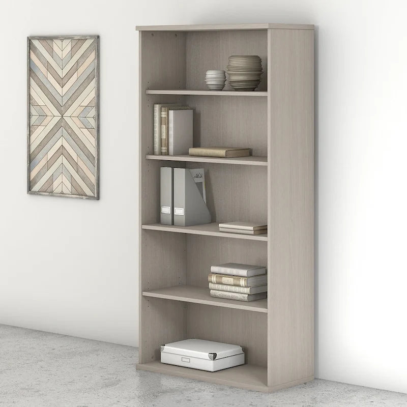 Bibliothèque haute à 5 étagères Meuble de rangement