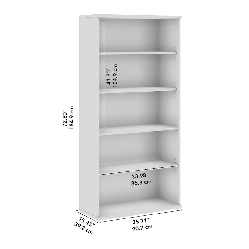 Bibliothèque haute à 5 étagères Meuble de rangement