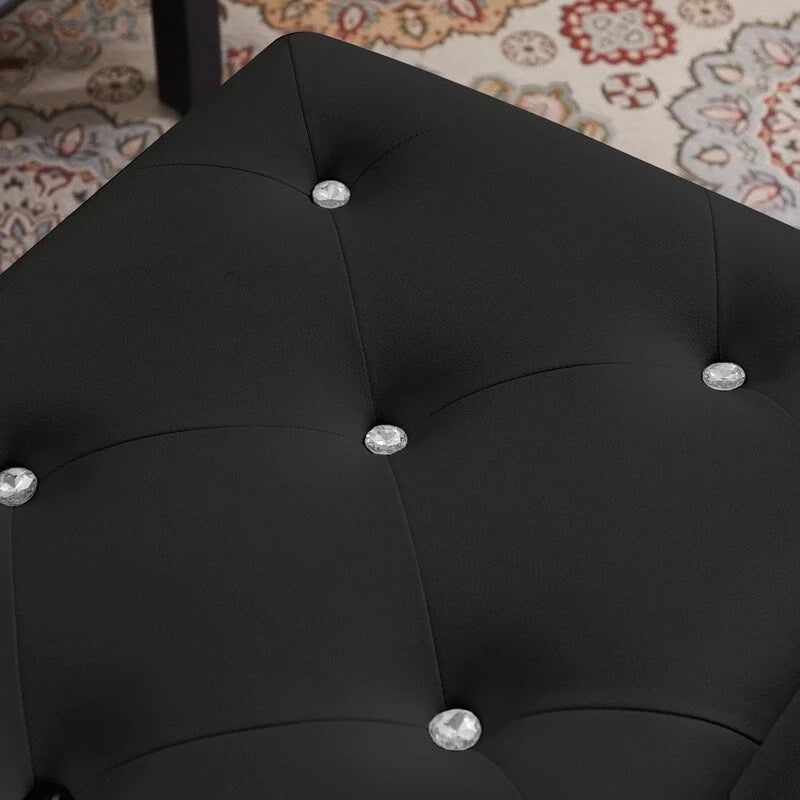 Banc de rangement, banc d'entrée à couvercle relevable avec charnière de sécurité, coffre de rangement avec siège rembourré
