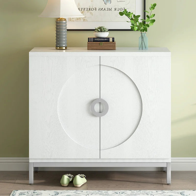Petit meuble de rangement d'appoint avec placage en bois massif
