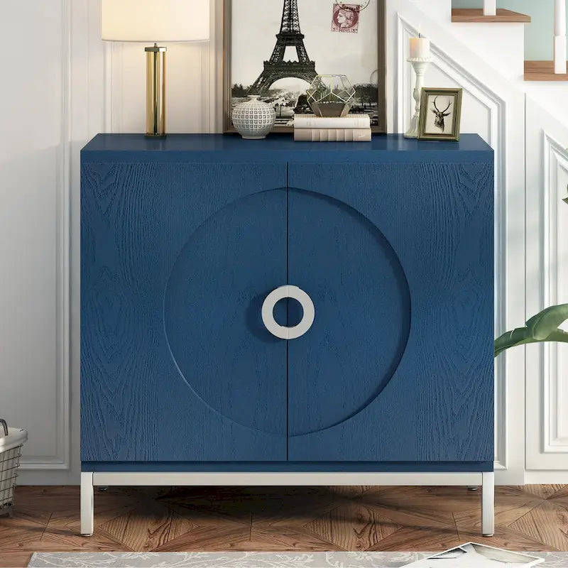 Petit meuble de rangement d'appoint avec placage en bois massif