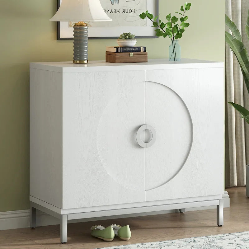 Petit meuble de rangement d'appoint avec placage en bois massif