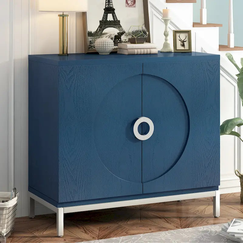 Petit meuble de rangement d'appoint avec placage en bois massif