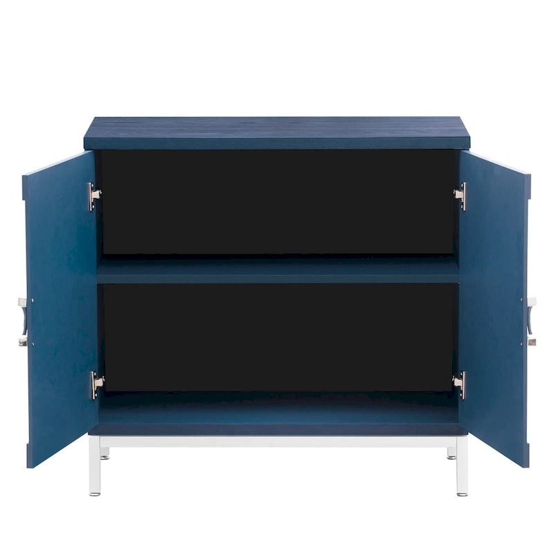 Petit meuble de rangement d'appoint avec placage en bois massif