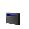 Bahut de salon avec rangement et éclairage LED, 3 portes