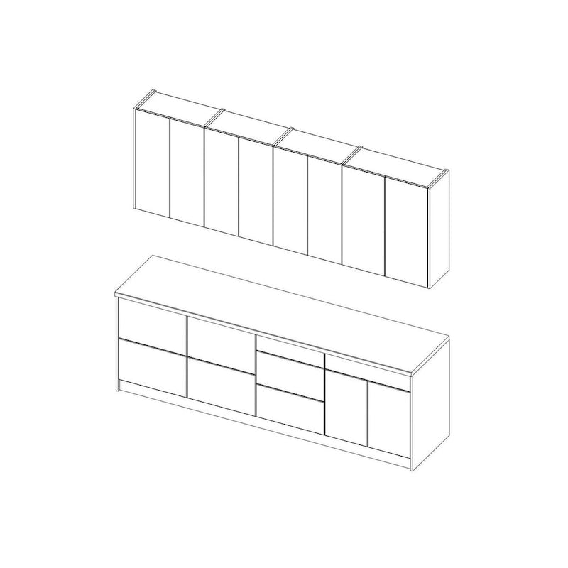 Meuble bas de cuisine 8,5 pi de large – 103x24