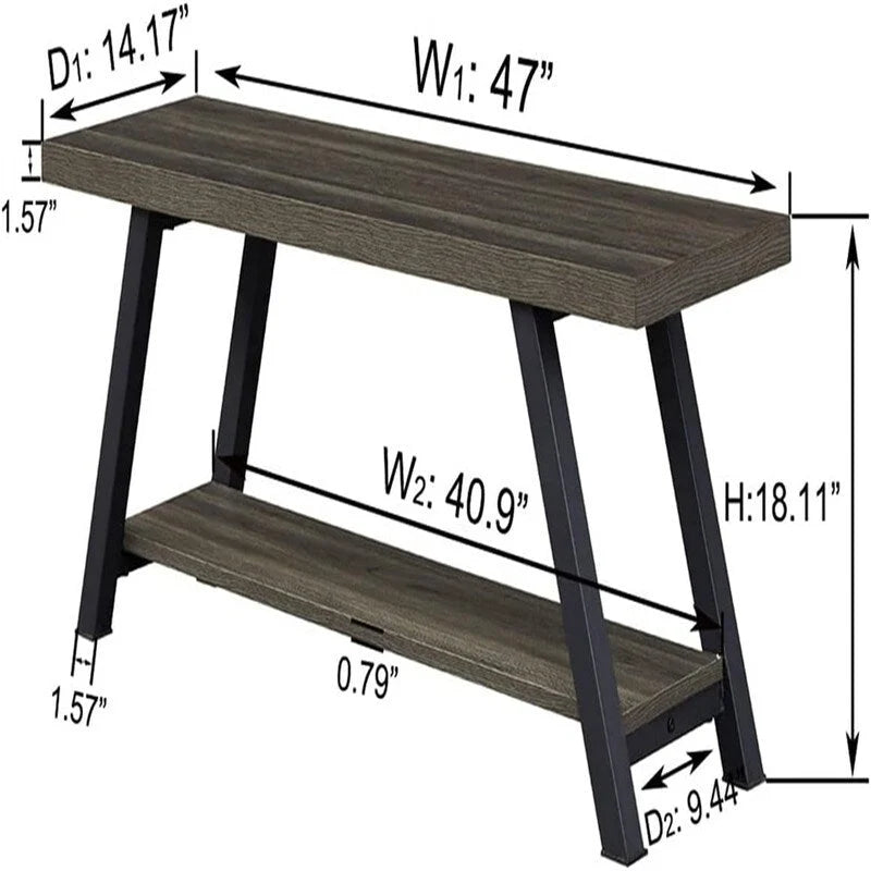 Banc de rangement pour chambre à coucher - 14.2P x 47L x 18.2H