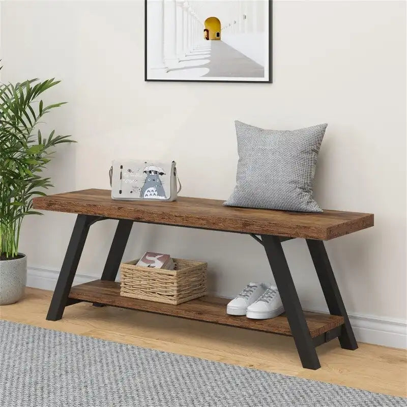 Banc de rangement pour chambre à coucher - 14.2P x 47L x 18.2H