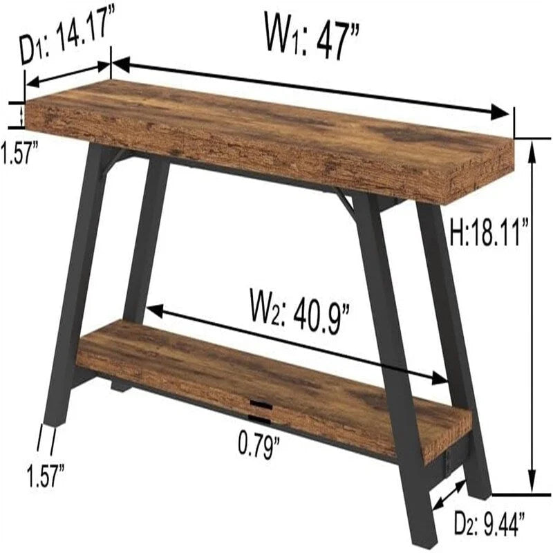 Banc de rangement pour chambre à coucher - 14.2P x 47L x 18.2H