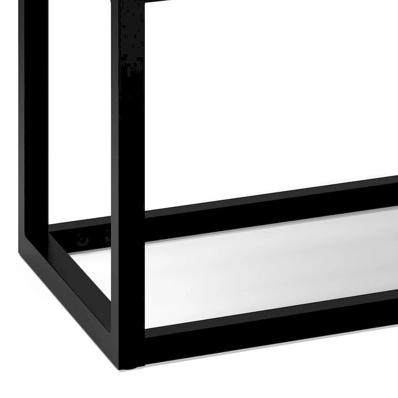 Banc ottoman rectangulaire contemporain de 44 pouces de large - 14,6 P x 44 L x 18,5 H