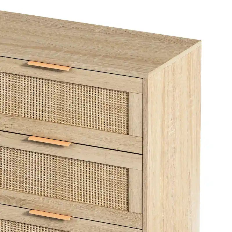 43.316-Meuble de rangement en rotin à tiroirs, pour chambre à coucher, salon