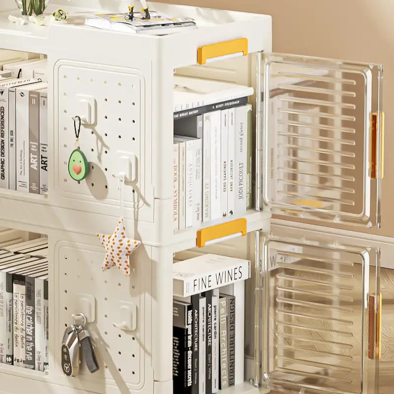 Étagère de rangement roulante à 4 niveaux avec roulettes, grands bacs de rangement, organiseur de rangement utilitaire multifonction mobile
