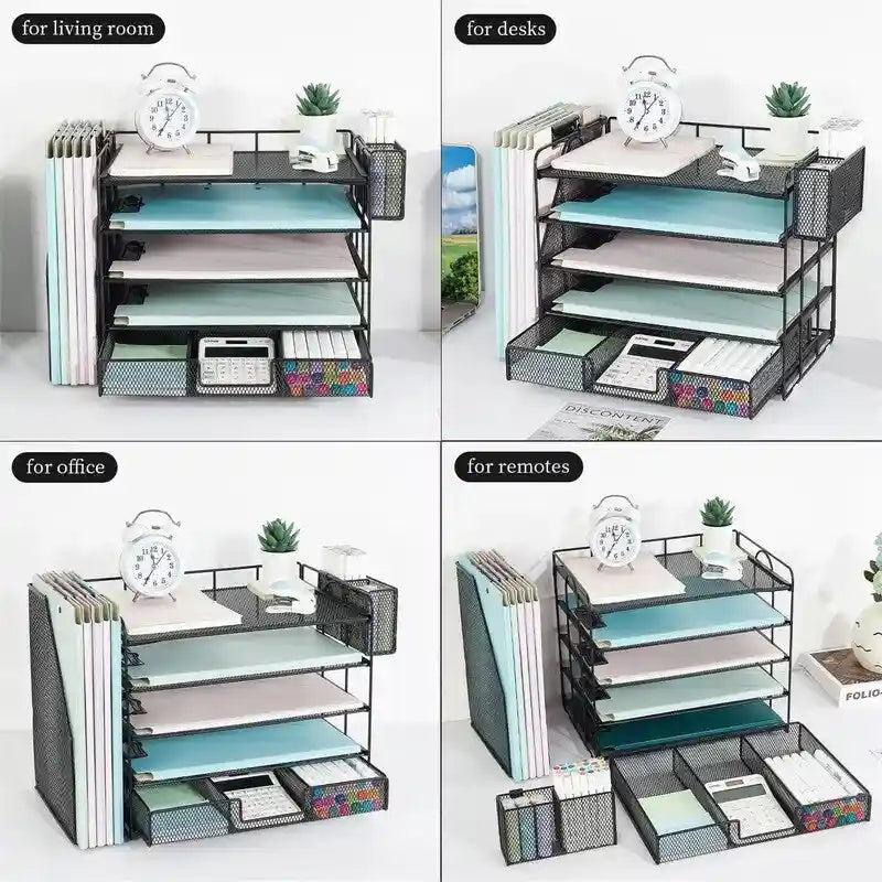 Accessoires de bureau 5 niveaux et bureau de travail - 16.15P x 9.45L x 11.25H