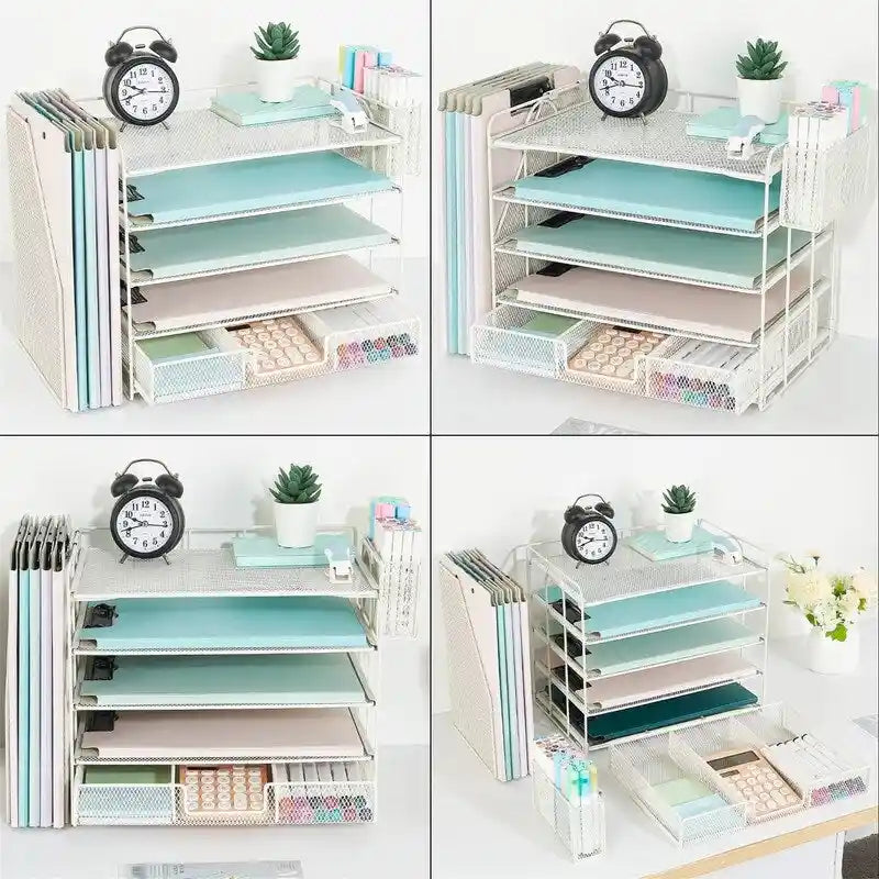 Accessoires de bureau 5 niveaux et bureau de travail - 16.15P x 9.45L x 11.25H
