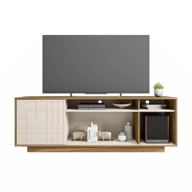 Meuble TV contemporain pour téléviseurs jusqu'à 70 po, chêne