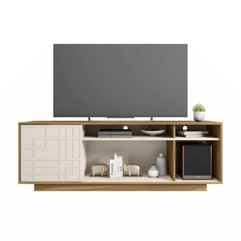 Meuble TV contemporain pour téléviseurs jusqu'à 70 po, chêne
