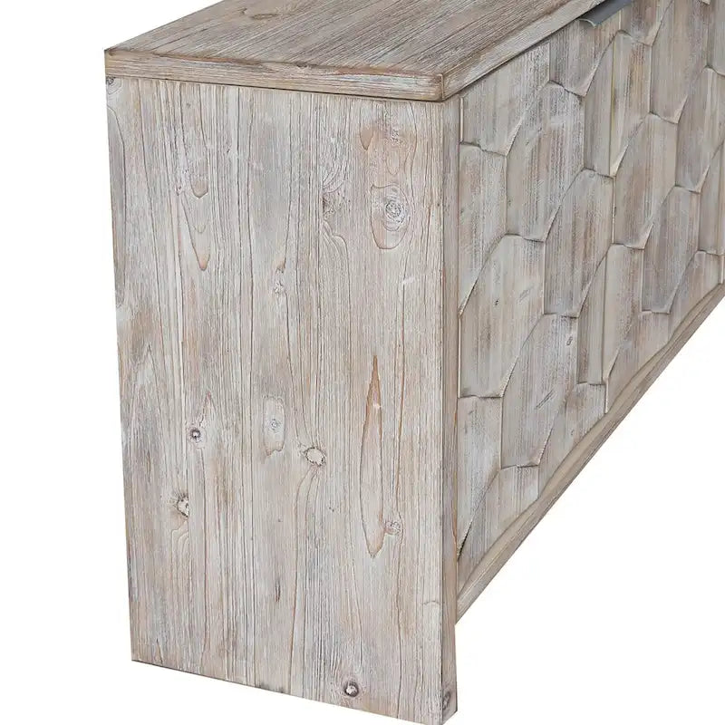 Armoire d'appoint 4 portes en bois buffet de rangement
