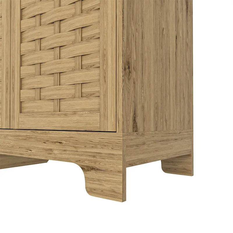 Armoire de rangement avec 3 portes, Buffet de rangement en bois