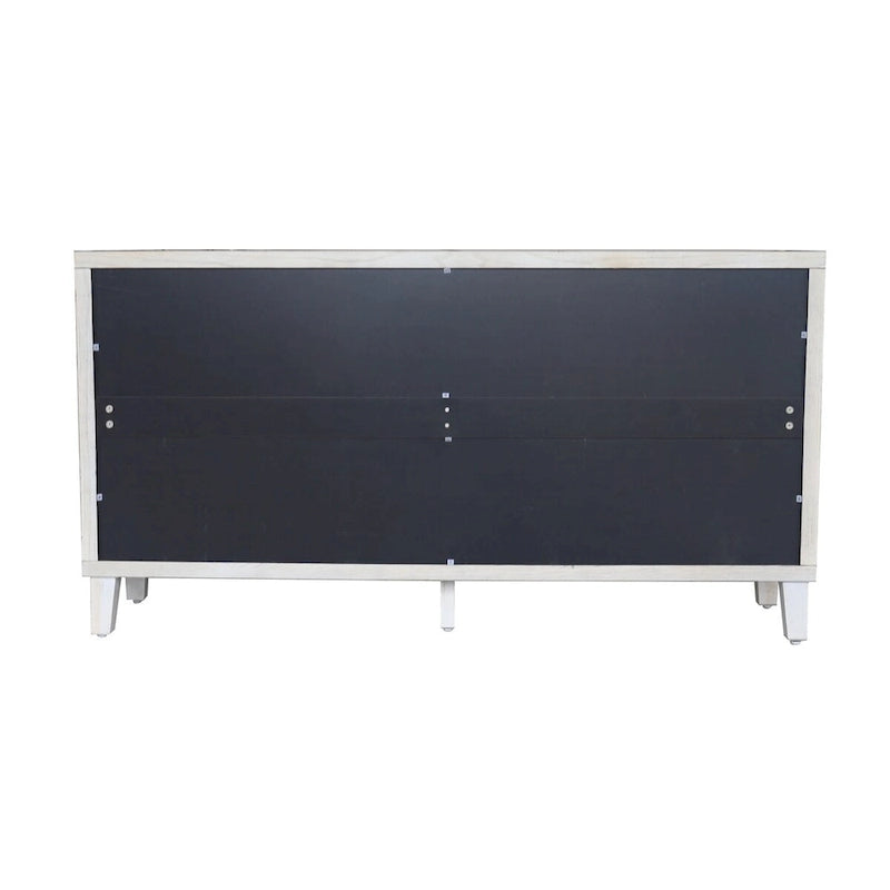 Meuble d'appoint 4 portes persiennes Buffet en bois