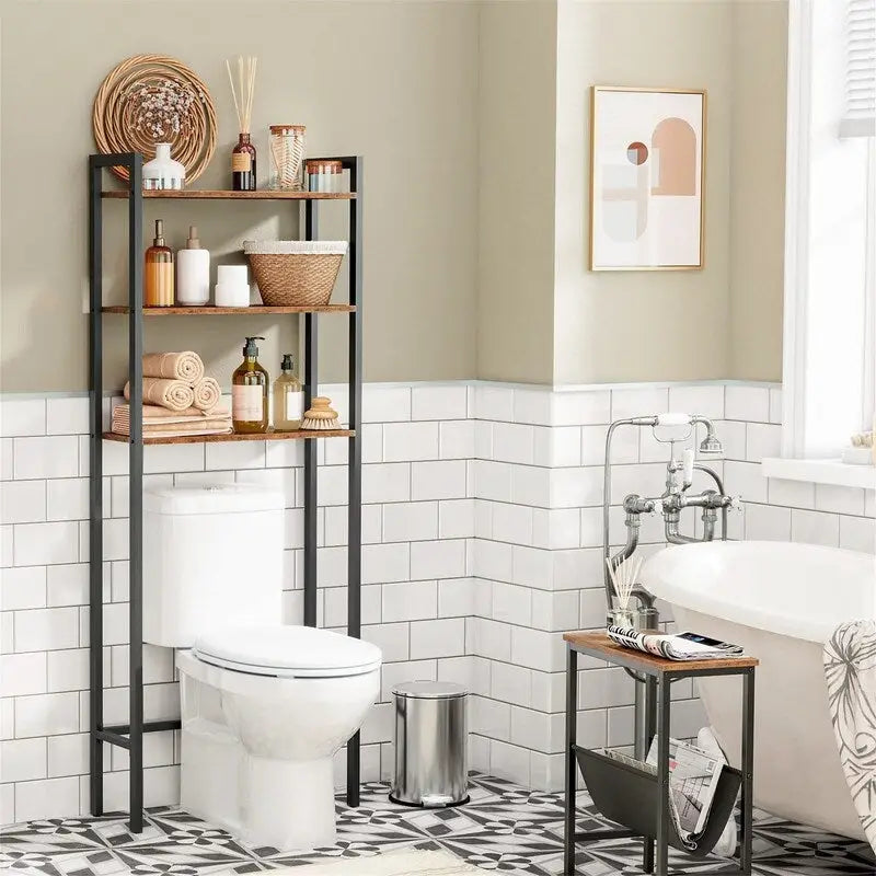 Meuble de rangement au-dessus des toilettes - 9,4P x 24,8L x 64,2H