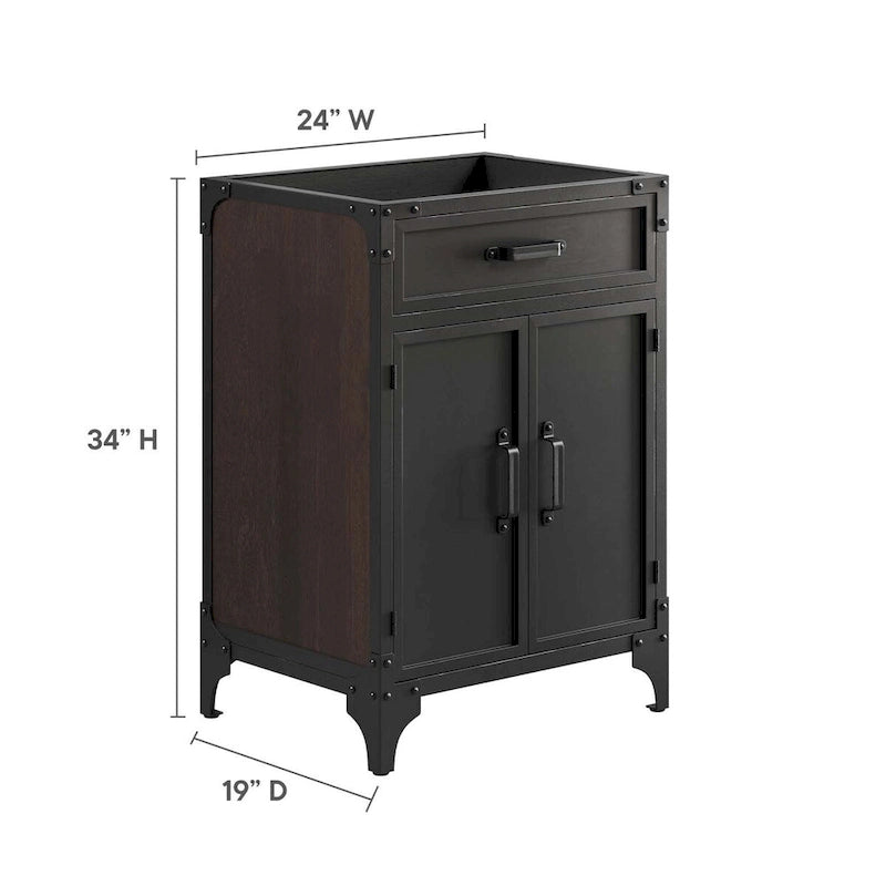 Meuble-lavabo de salle de bain de 24 po (lavabo non inclus)