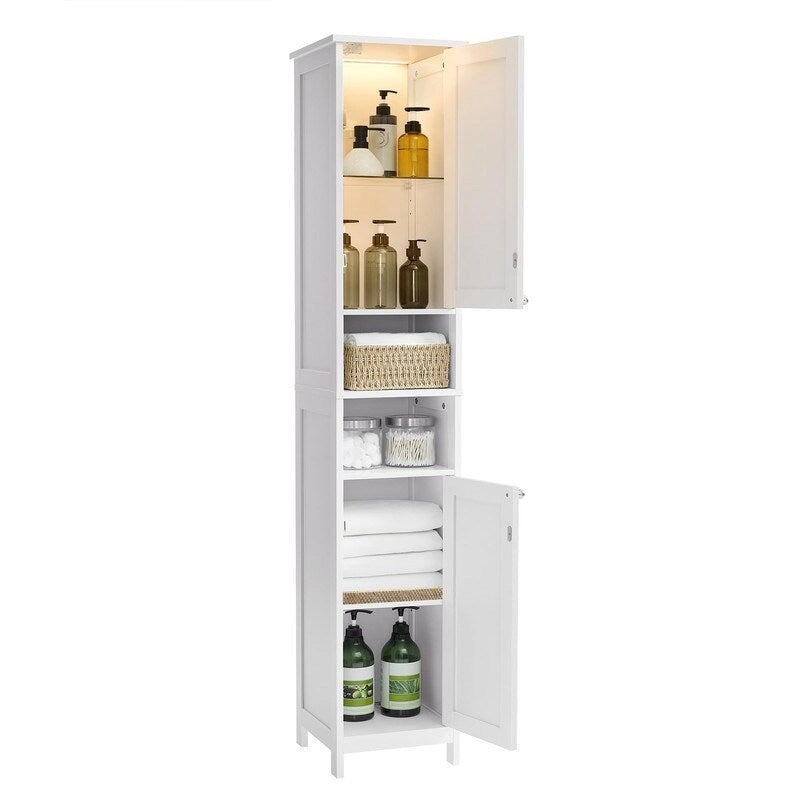 Colonne de salle de bain avec éclairage - 30P x 30L x 170H cm