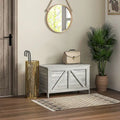 Coffre de rangement de ferme 30", organisateur à couvercle relevable avec charnière de sécurité, ouverture à 100° pour chambre, entrée, salon